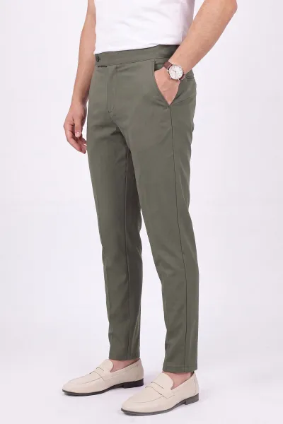 Haki Slim Fit Erkek Kumaş Pantolon 472220