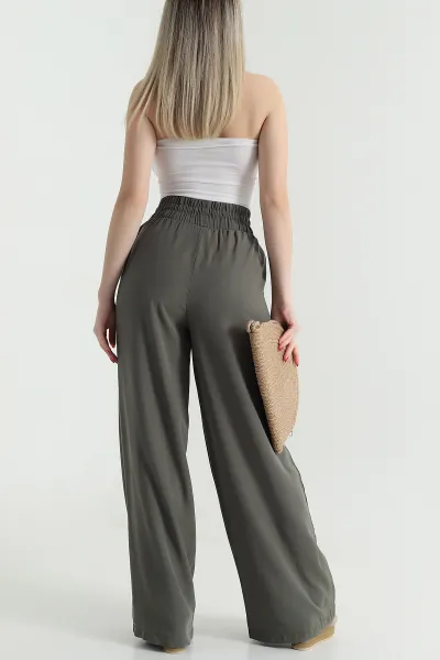 Haki Yeni Sezon Tensel Kadın Pantolon 468506
