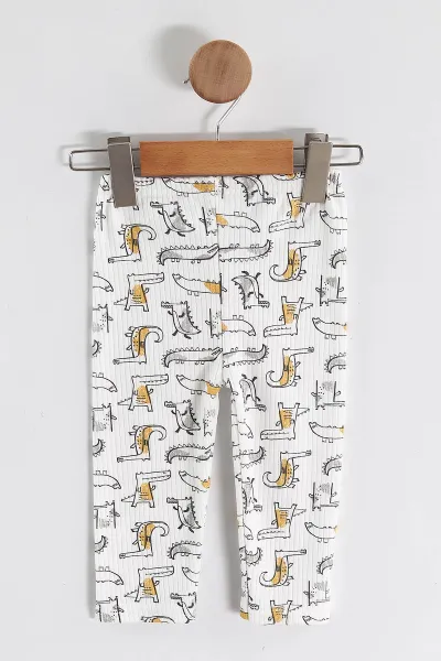 Hardal (1-3 Yaş) Balık  Desenli Raporlu Çocuk Pijama Takım 459407