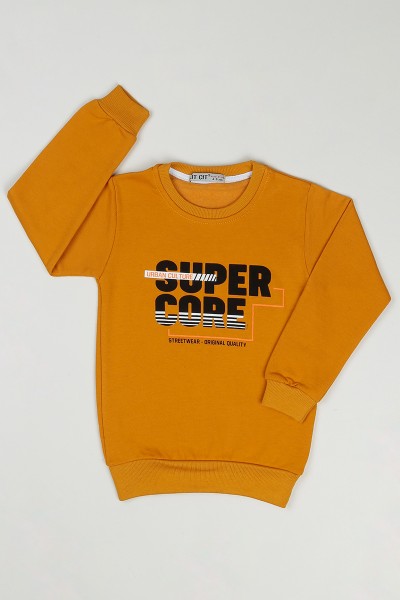Hardal (4-8 Yaş) Super Core Baskılı Erkek Çocuk Sweatshirt 88949