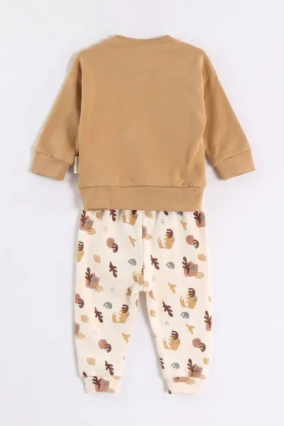 Hardal (6-24 Ay) Nakışlı Erkek Bebek 2'li Takım 473063