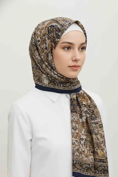 Hardal 75x180 Cm Our Fashion Dijital Baskılı Desenli Soft Şal 408649