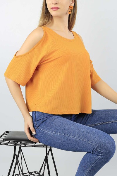 Hardal Açık Omuz Tasarım Kaşkorse 56137