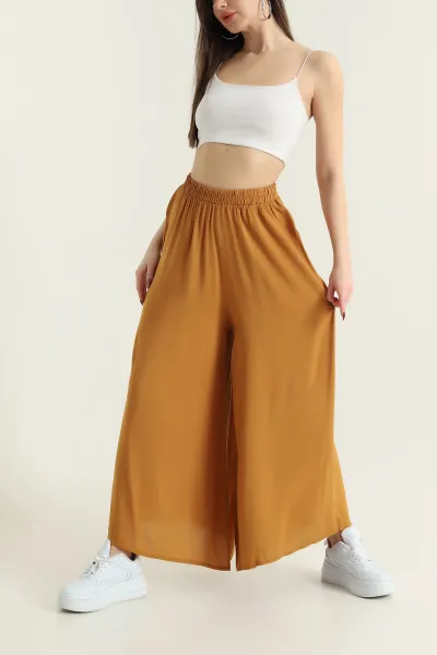 hardal-beli-lastikli-salvar-dokuma-kadin-pantolon-430046