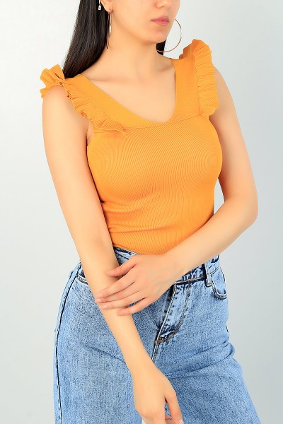 hardal-firfir-tasarim-likrali-bluz-71088