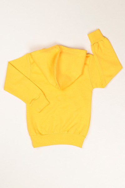 Hardal Kapüşonlu İçi Şardonlu Erkek Çocuk Sweat 80676