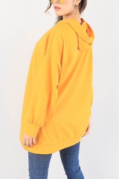 Hardal Kapüşonlu Sweat Tunik 87918