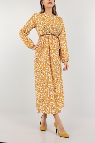 hardal-poplin-dokuma-elbise-118976