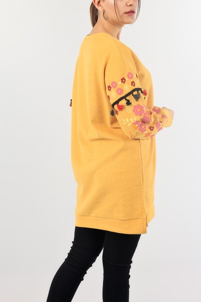 Hardal Püsküllü Selanik Triko Tunik 88552
