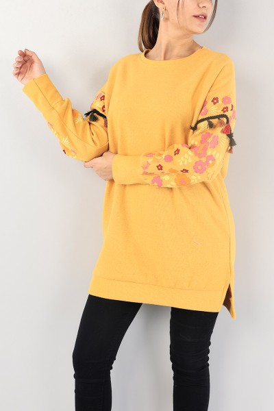 Hardal Püsküllü Selanik Triko Tunik 88552