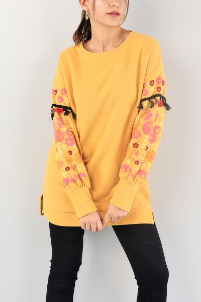 Hardal Püsküllü Selanik Triko Tunik 88552