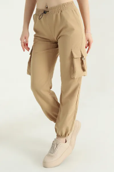 Hardal Soft Kumaş Jogger Bayan Pantolon 338106