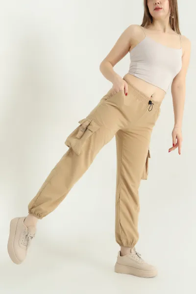Hardal Soft Kumaş Jogger Bayan Pantolon 338106