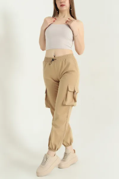 Hardal Soft Kumaş Jogger Bayan Pantolon 338106