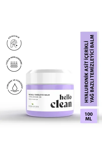 Herba Derm Hello Clean Yağ Bazlı Temizleyici Balm 100 Ml | Yoğun Nemlendirici 280214