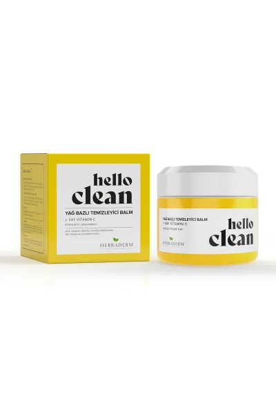 Herbaderm Hello Clean Aydınlatıcı ve Canlandırıcı Yağ Bazlı Temizleyici Balm 100 ml 280204