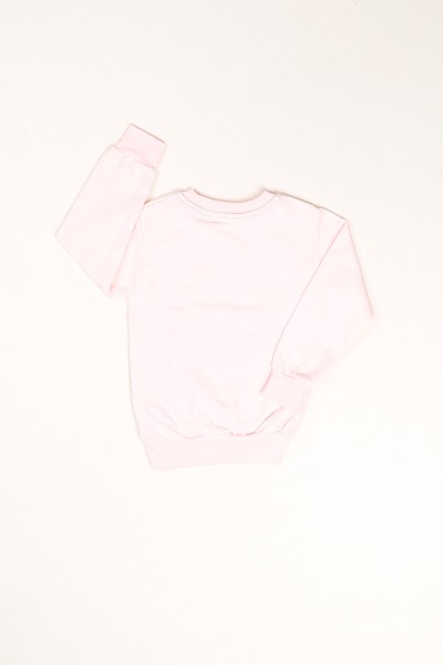 İçi Şardonlu Baskılı Pembe Kız Çocuk Sweat 80753