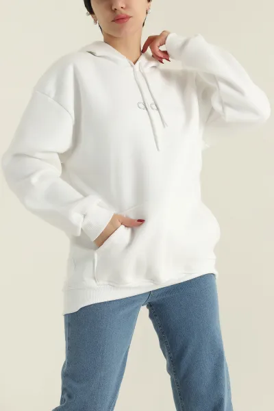 İçi Şardonlu Fermuarlı Kadın Sweat 418991