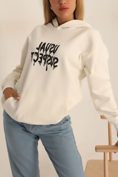 İki İp Kapüşonlu Bayan Sweat 199611