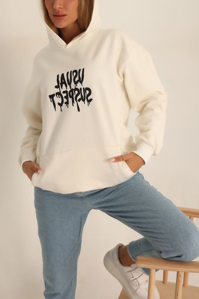 İki İp Kapüşonlu Bayan Sweat 199611