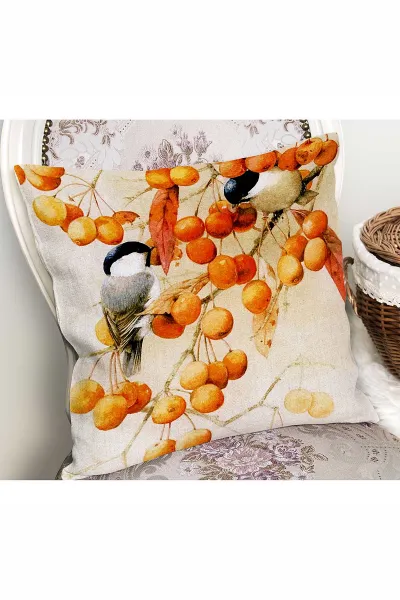 43x43 Dijital Baskılı Fermuarlı Modern Kırlent Kılıfı 308657