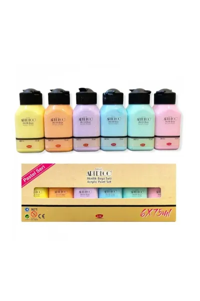artdeco-akrilik-boya-75ml-x-6-pastel-renkler-277298