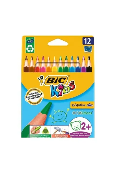 Bic Kids Üçgen Jumbo Kuru Boya 12'li 273985