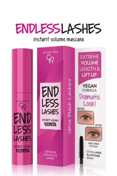 Endless Lashes Mascara - Black - Kıvrım Veren Maskara 252019