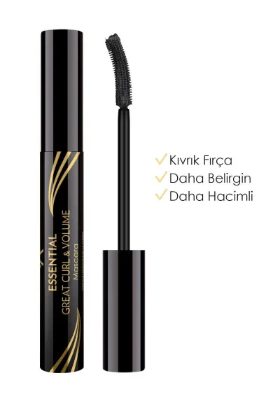 Essential Great Curl & Volume Mascara - Black - Kıvrım Veren Maskara 252053