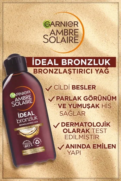 Garnier Ambre Solaire İdeal Bronzluk Bronzlaştırıcı Yağ 200 ml 260435