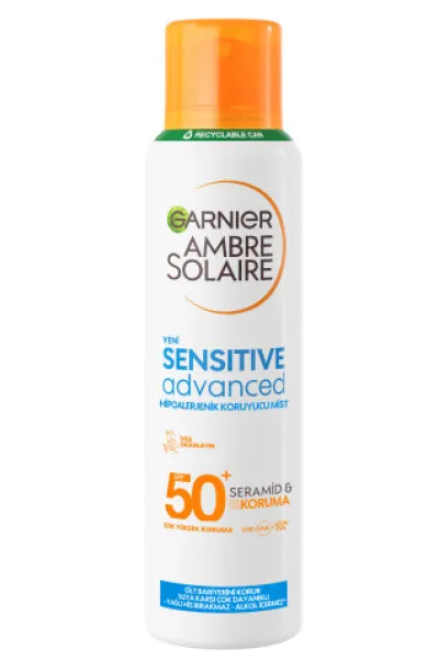 Garnier Ambre Solaire Sensitive Advanced Hipoalerjenik Güneş Koruyucu Sprey Spf50 150ml 260362