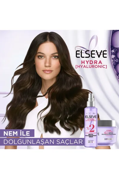 L'Oréal Paris Elseve Hydra [Hyaluronic] 72 Saat Nem ile Dolgunlaştıran Maske 300ml 275549