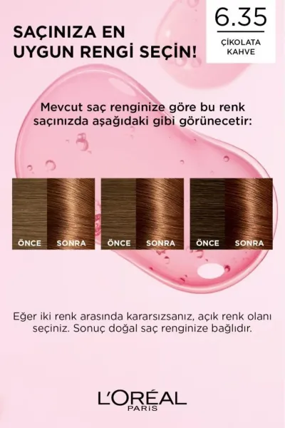 Loreal Paris Excellence Creme Saç Boyası - 6.35 Çikolata Kahve 275644