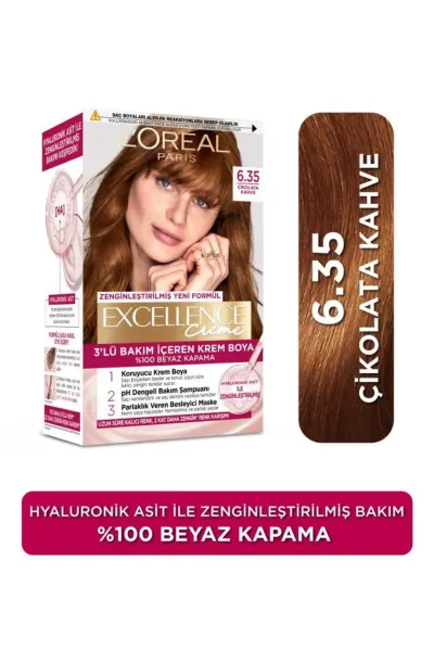 Loreal Paris Excellence Creme Saç Boyası - 6.35 Çikolata Kahve 275644