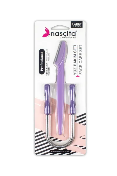 Nascita Epilatör Yay ve Kaş Usturası - İkili Set - Yüz Çene Bıyık Kaş Bakım Seti 306486
