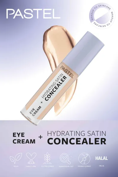 Pastel Eye Cream + Hydrating Satin Concealer - Göz kremi + Göz Altı Kapatıcısı 61 Vanilla 250961