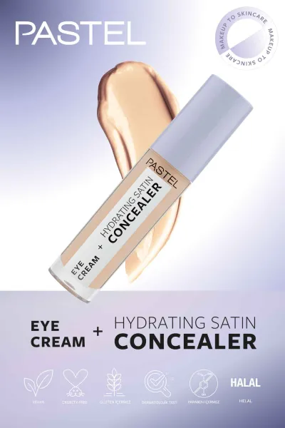 Pastel Eye Cream + Hydrating Satin Concealer - Göz kremi + Göz Altı Kapatıcısı 63 Milkshake 250963