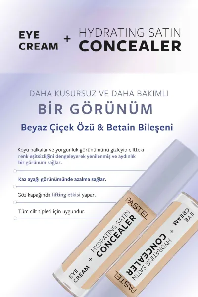 Pastel Eye Cream + Hydrating Satin Concealer - Göz kremi + Göz Altı Kapatıcısı 65 Honeybun 250965