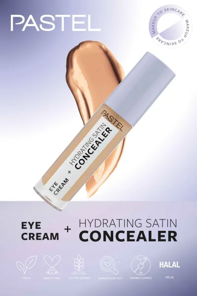 Pastel Eye Cream + Hydrating Satin Concealer - Göz kremi + Göz Altı Kapatıcısı 66 Deep Medium 250966