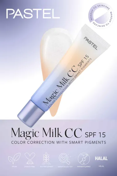 Pastel Magic Milk CC SPF 15 - Cilt Tonu Eşitleyici SPF 15 CC Krem 50 Light Medium 250958