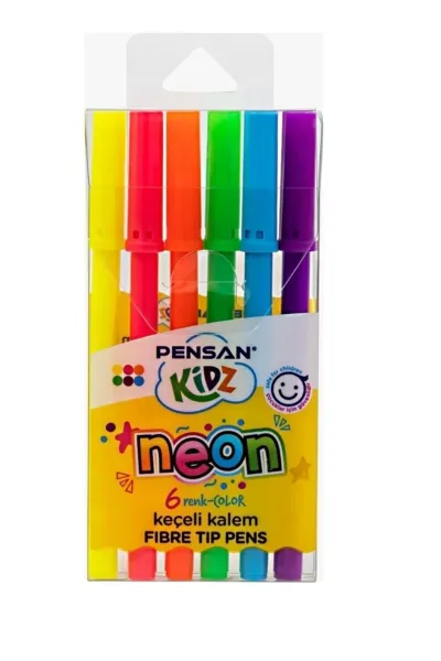 Pensan Kidz Neon Keçeli Kalem 6 Renk 273848