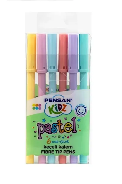 Pensan Kidz Pastel Keçeli Kalem 6 Renk 273849