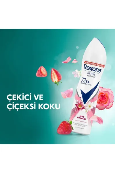 Rexona Kadın Sprey Deodorant Sexy Bouquet 72 Saat Kesintisiz Koruma 150 ml 287679