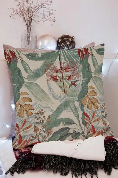 43x43 Dijital Baskılı Fermuarlı Modern Kırlent Kılıfı 308768