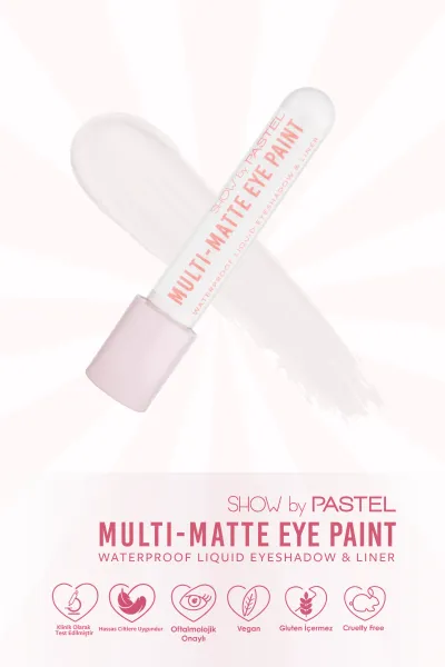 Show by Pastel – Multi Matte Eye Paint Water Proof Liquid Eyeshadow & Liner  80 268813