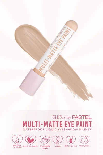 Show by Pastel – Multi Matte Eye Paint Water Proof Liquid Eyeshadow & Liner  81 268816