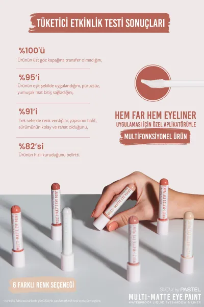 Show by Pastel – Multi Matte Eye Paint Water Proof Liquid Eyeshadow & Liner  82 268817