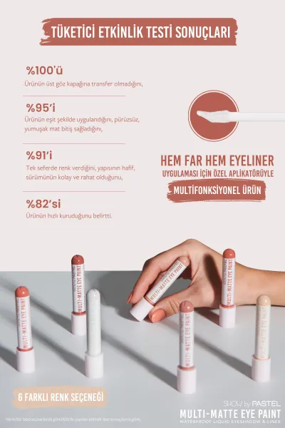 Show by Pastel – Multi Matte Eye Paint Water Proof Liquid Eyeshadow & Liner  83 268821