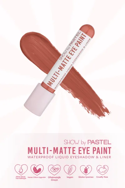 Show by Pastel – Multi Matte Eye Paint Water Proof Liquid Eyeshadow & Liner  84 268822
