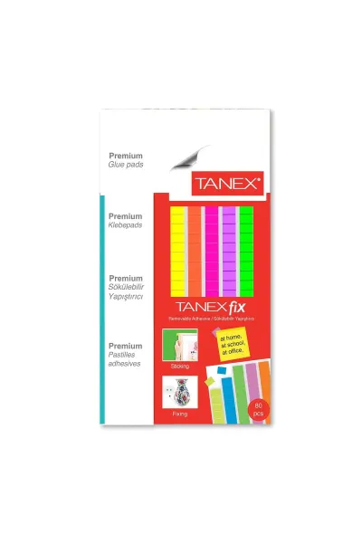 Tanex Fix Sökülebilir Hamur Yapıştırıcı 50 gram Mix Color 279269